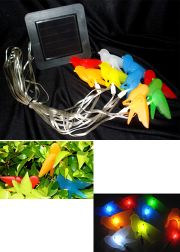 Colorful Birds Solar Lights String