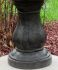 2 Tiered Solar On Demand Fountain Birdbath in Black