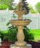 2 Tier Solar On Demand Water Fountain Earth Tone