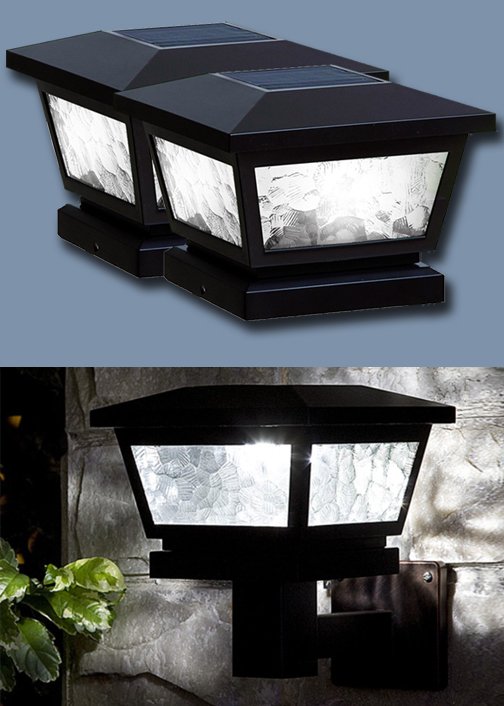 Post mounted solar lights sale
