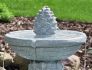 Pineapple 2 Tier Solar On Demand Fountain with LED Lights