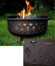 Bronze Crossweave Fire Pit