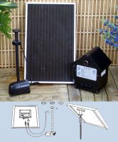 3 Watt Solar Power Pump Kit with Battery, Lights and Li-Ion Batteries