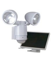 Bright Dual-Head Solar Spotlight White