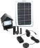 Solar Pump with Battery Pack and LED Light with 56" Lift