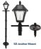 Baytown II Solar Lamp Post with EZ-Anchor Base