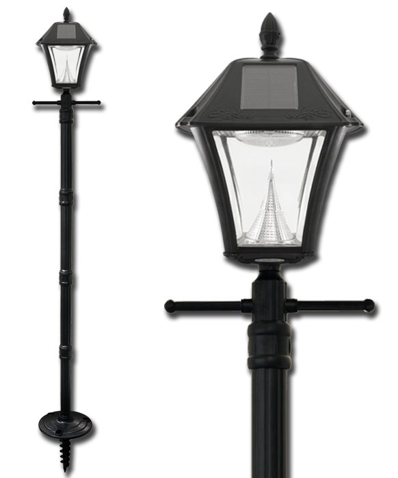 Cast iron solar lamp post on sale