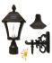 Baytown Solar Lamp 3 Mounting Options in Black