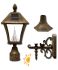 Baytown Solar Lamp 3 Mounting Options in Weathered Bronze