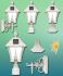 Baytown Solar Lamp 3 Mounting Options in White