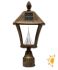 Baytown Solar Lamp 3 Mounting Options in Weathered Bronze