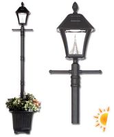 Baytown Solar Lamp Post with Planter
