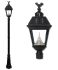 Imperial Solar Lamp Post with Eagle and Acorn Finial