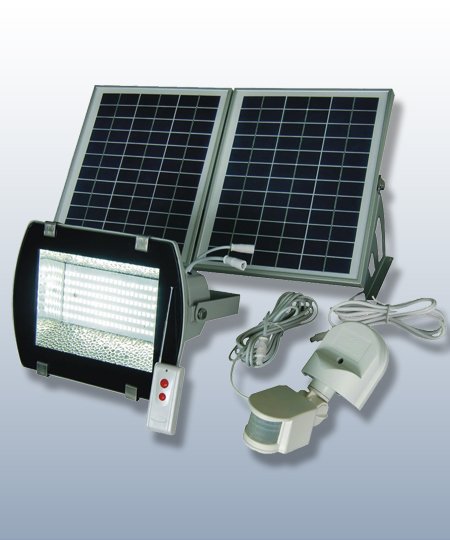 Outdoor solar flood light with remote new arrivals