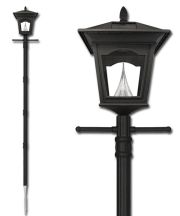 Peking Solar Lamp Post with EZ Post Anchor