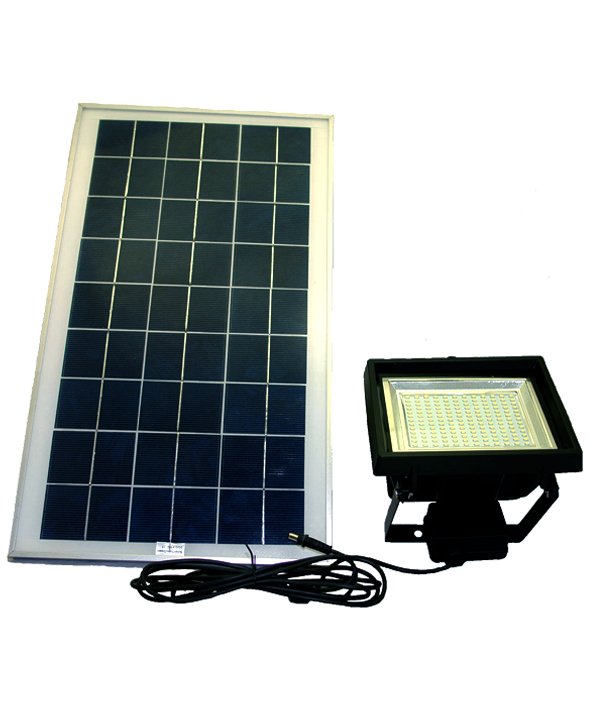 Control+Light Sensor+timer solar LED flood light