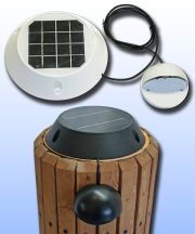 Solar Piling Down Lights for Docks and Decks