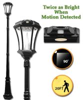 Victorian Solar Lamp Post with Motion Sensor