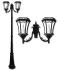 Victorian Solar Lamp Post Double