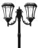 Victorian Solar Lamp Post Double