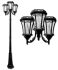 Victorian Solar Lamp Post Triple