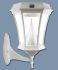 White Victorian Solar Lamp 3 Mounting Options