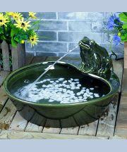 Ceramic Frog Fountain