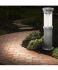 Bollard Solar Lamp Outdoor Light in Black