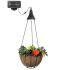 Hanging Solar Spotlight with Planter Basket